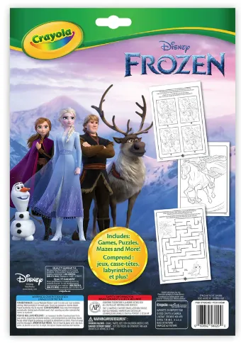 Crayola Colouring And Activity Pad With 7 Markers Frozen