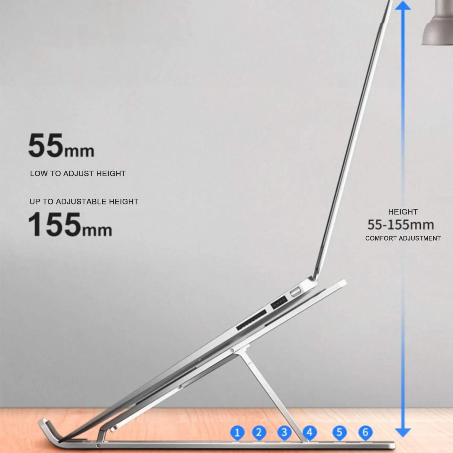 Creative Foldable Height Adjustable Metal Frame Laptop Stand