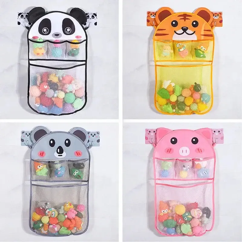 Cute Cartoon Transparent Bath Toy Holder