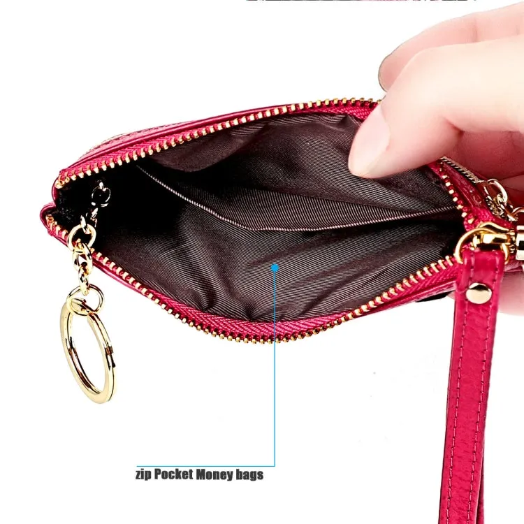 Cute Mini Leather Fox Handbag with Sewing Thread and Key Case for Ladies