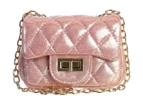 Dear Ellie Mini Metallic Handbag - Pink