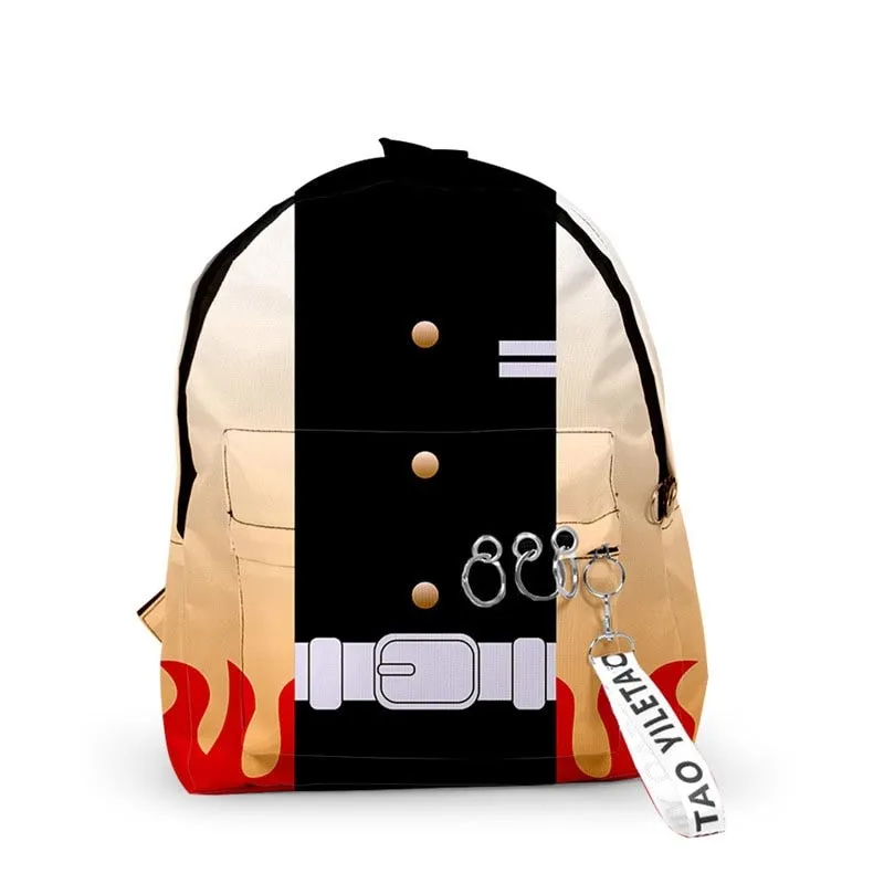 Demon Slayer Kimetsu no Yaiba School Bag Kamado Tanjirou Backpack Canvas Bag Women Men Tomioka Giyuu Travel Notebook Bag Cosplay