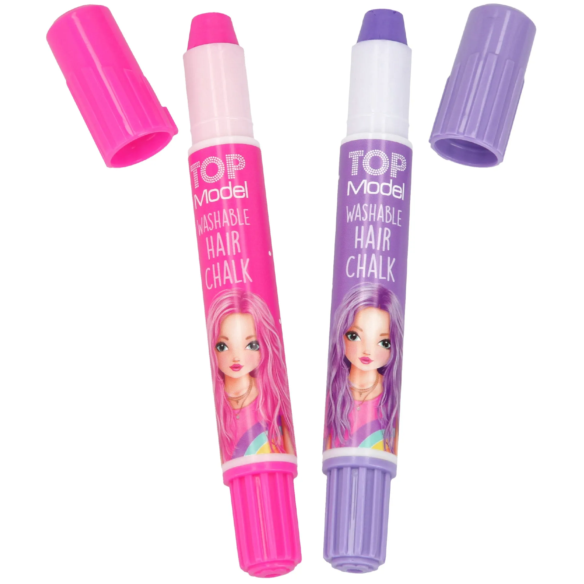 Depesche Topmodel Hair Chalk Pens Pink & Lilac - Set of 2