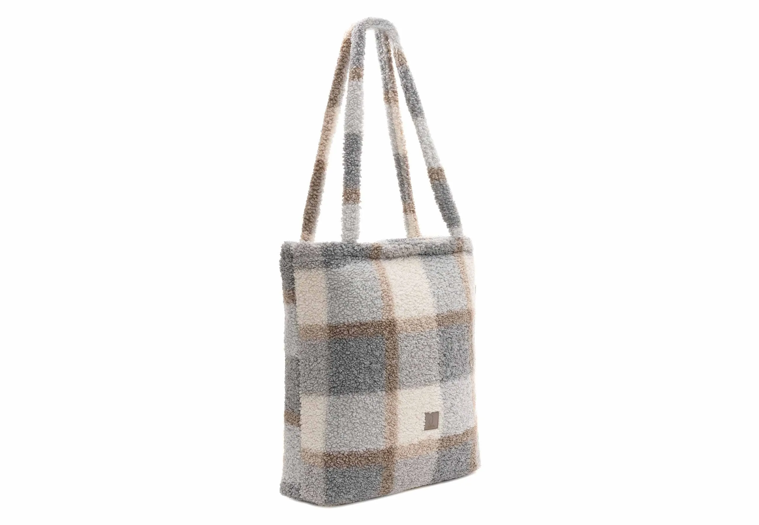 Diaper Bag Shopper Check - Boucle