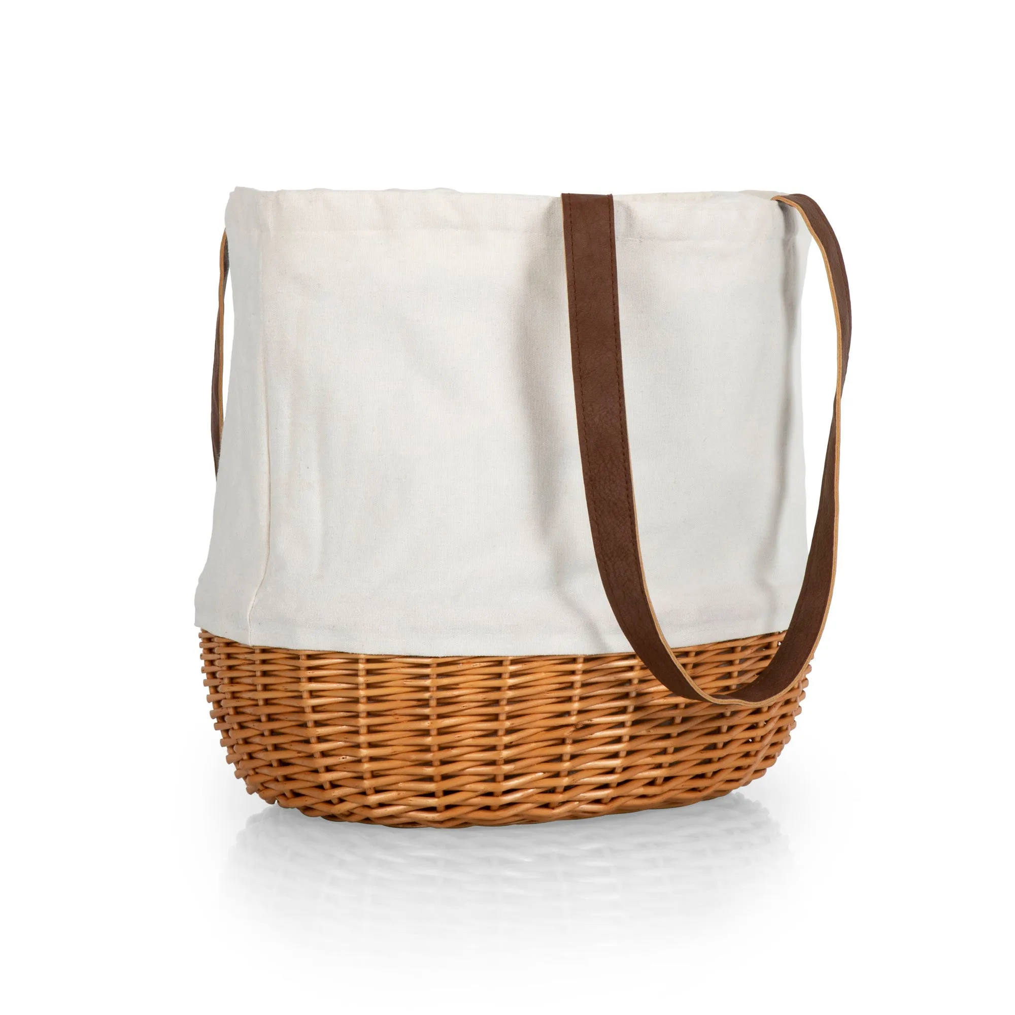 Edmonton Oilers - Coronado Canvas and Willow Basket Tote