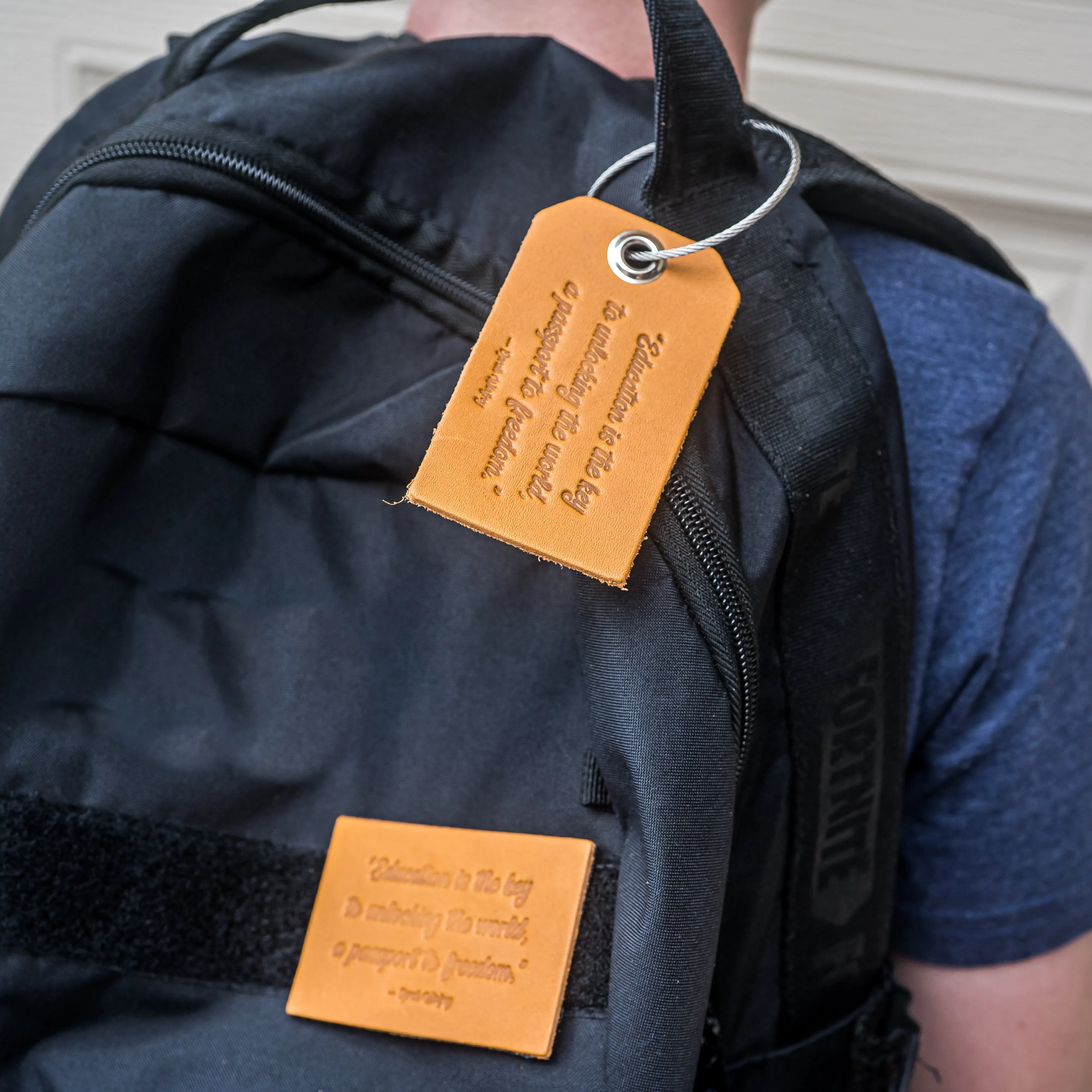 Education is the key Backpack Luggage Tag | Back to School