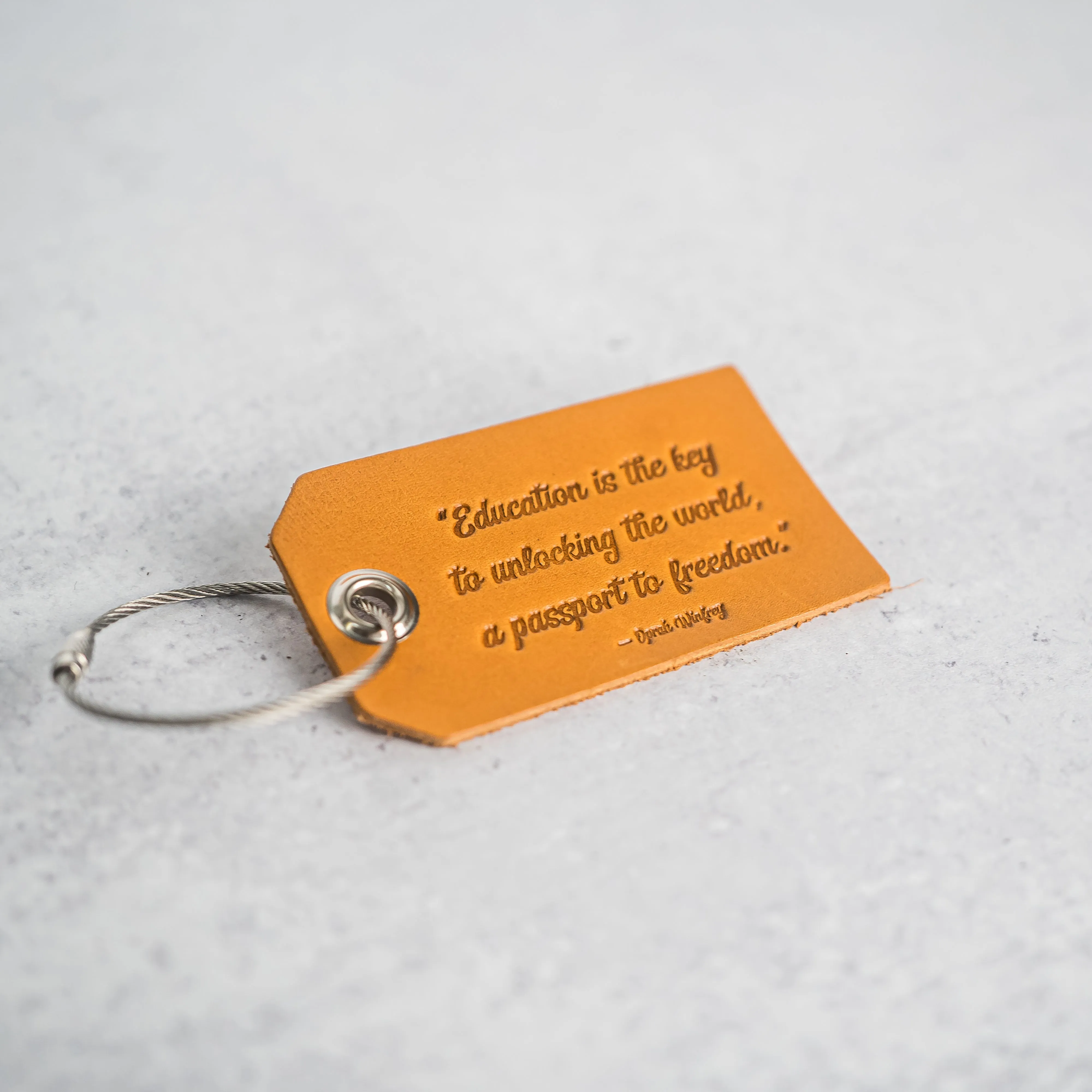 Education is the key Backpack Luggage Tag | Back to School