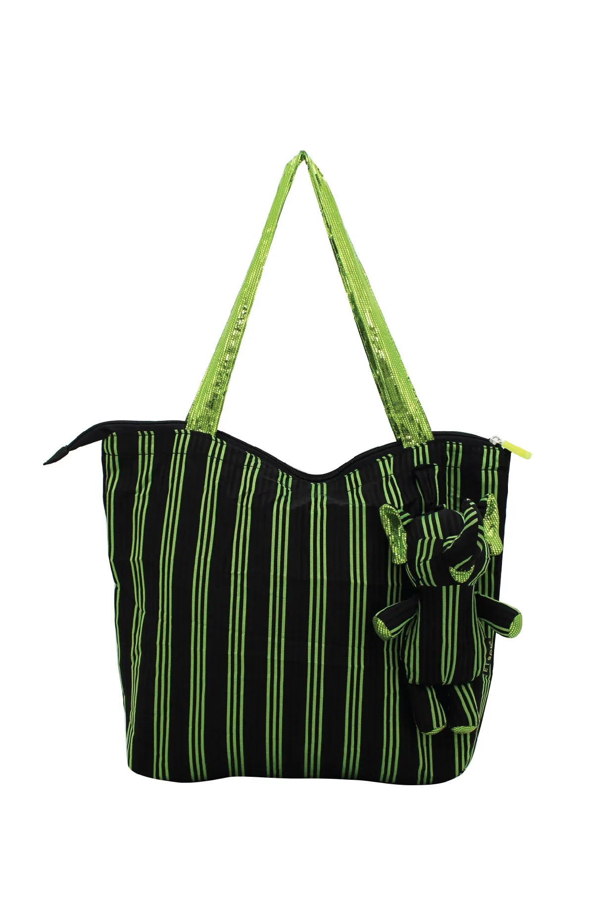 ELEPH FOLDABLE PLEAT 3 STRIPE - M : Black / Lime