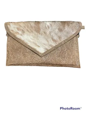 ENVELOPE COWHIDE HANDBAG - HANDMADE DESIGN