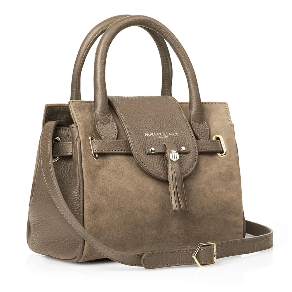 Fairfax & Favor Ladies Mini Windsor Suede Handbag