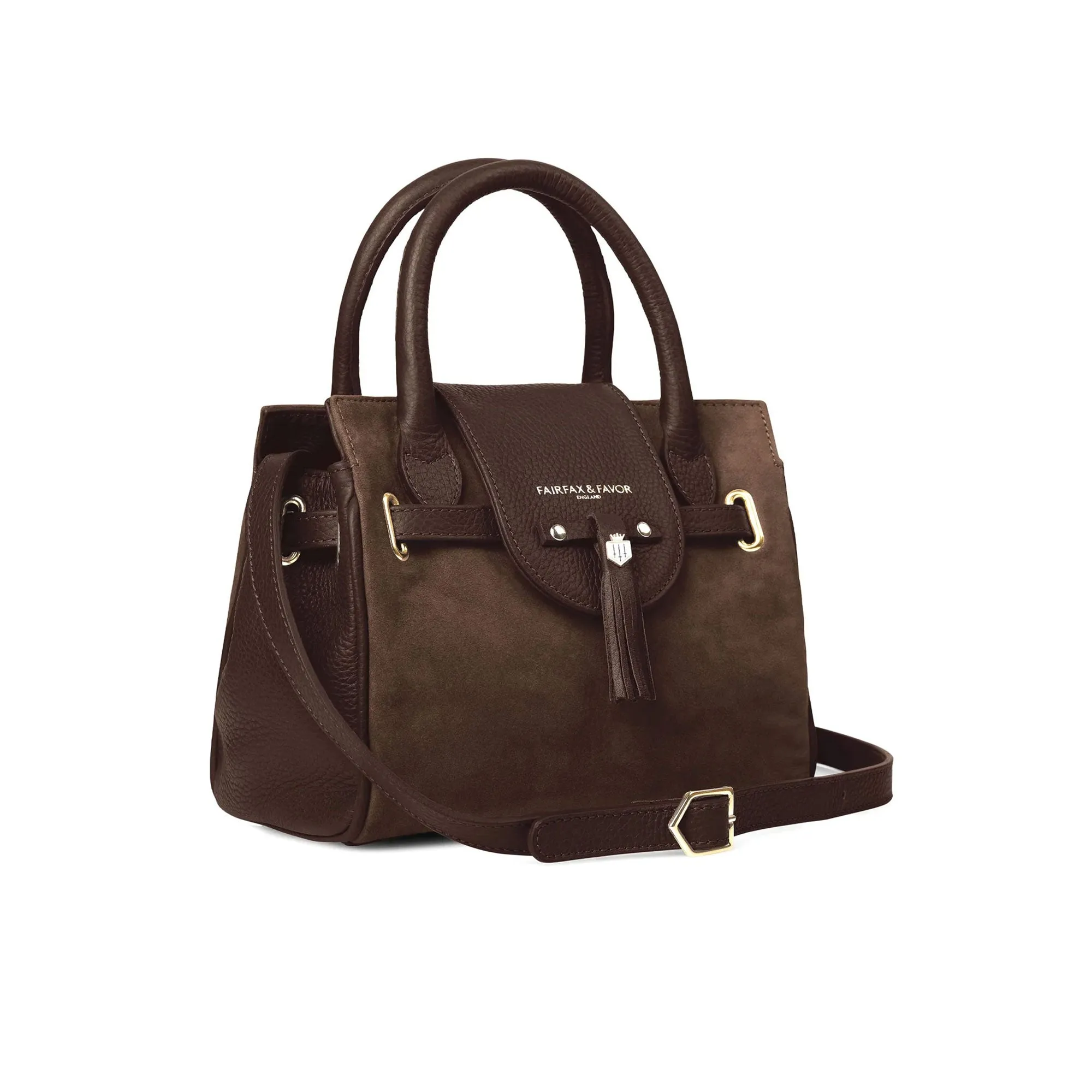 Fairfax & Favor Ladies Mini Windsor Suede Handbag