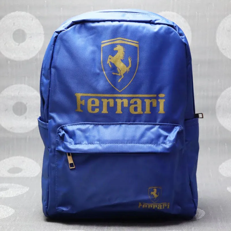 FERRARI Backpack For Boys And Girls, High Quality School Bags, Laptop Backpack Hostel Shoulder Bag