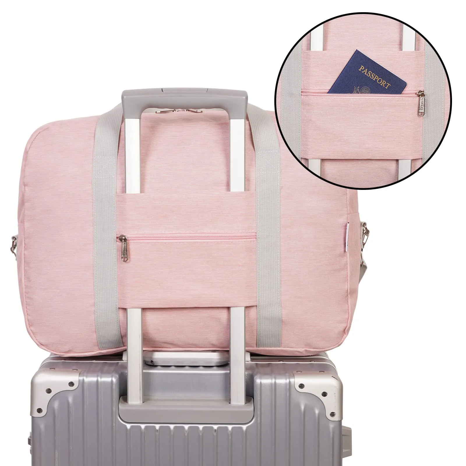 Foldable Travel Duffel Bag Carry on Luggage With Shoulder Strap