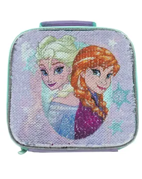 Frozen Shimmer Sequin Blue Pink Lunch Bag