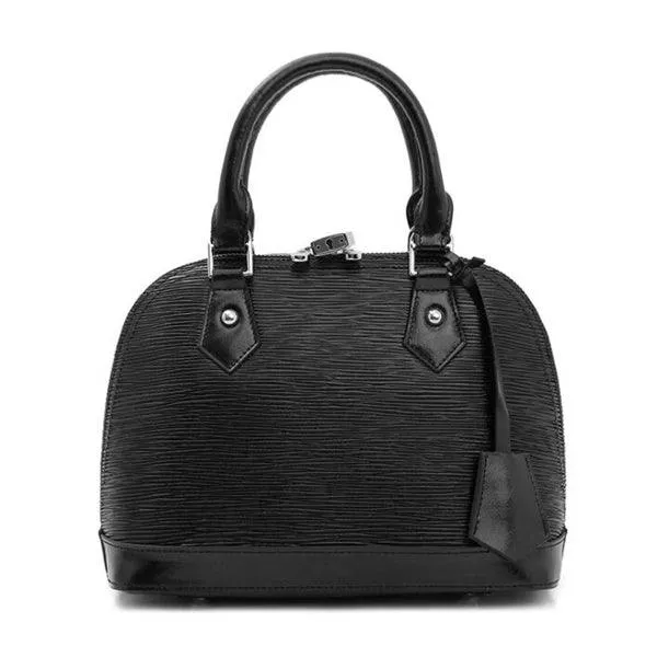 Geniune Leather Fashion Waterproof Tote Handbag Black