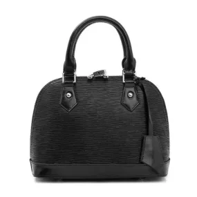 Geniune Leather Fashion Waterproof Tote Handbag Black