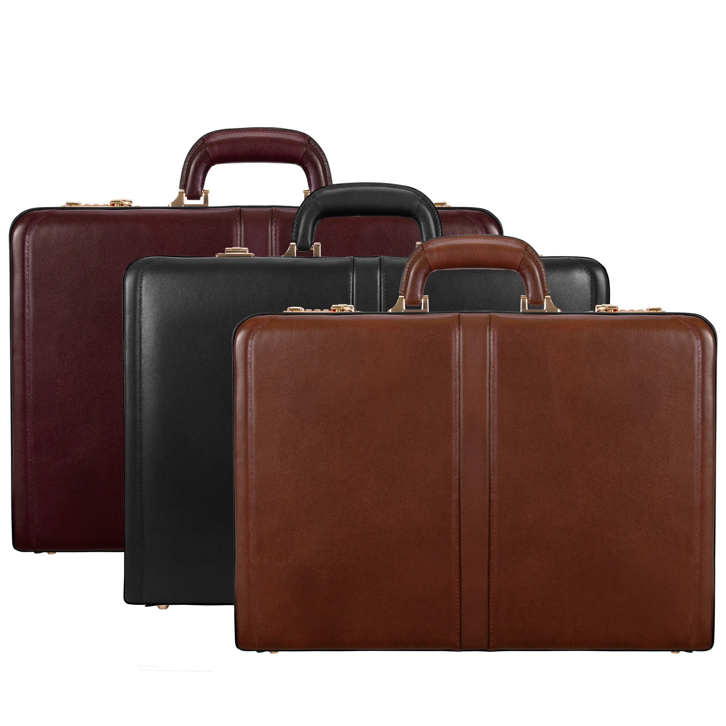 HARPER | 5” Leather Expandable Attaché Briefcase