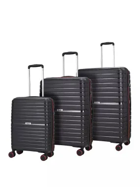 HYDRA-LITE Set of 3 Suitcases  - Black