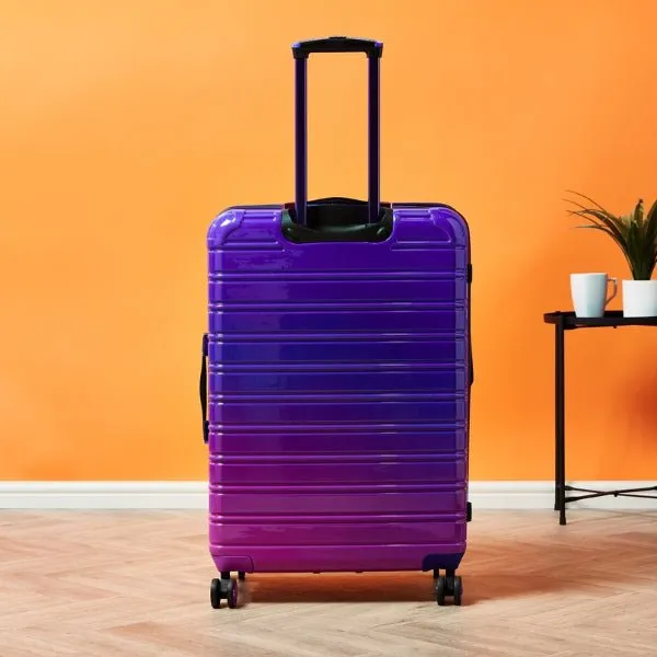 iFLY Fibertech 3pcs Premium Hard Shell Travel Suitcase Set (Purple/Pink)