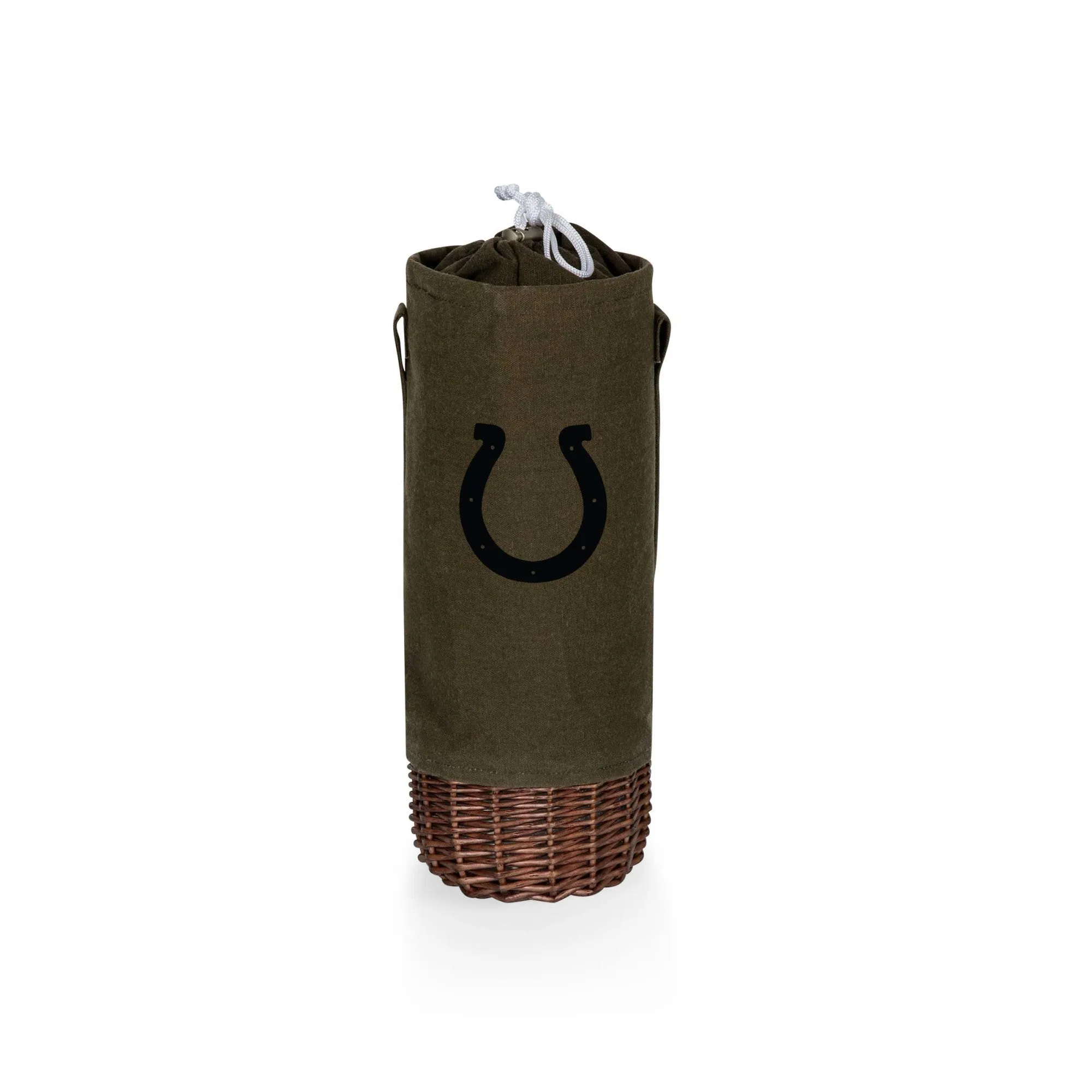 Indianapolis Colts - Malbec Insulated Canvas and Willow Wine Bottle Basket