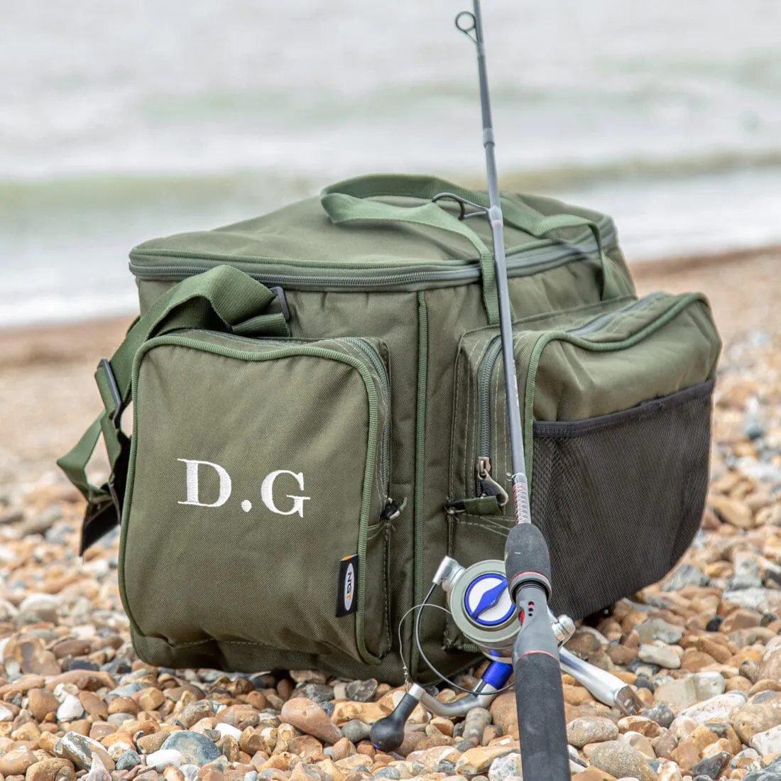 Insulated Fishing Bag and Reel Case Set