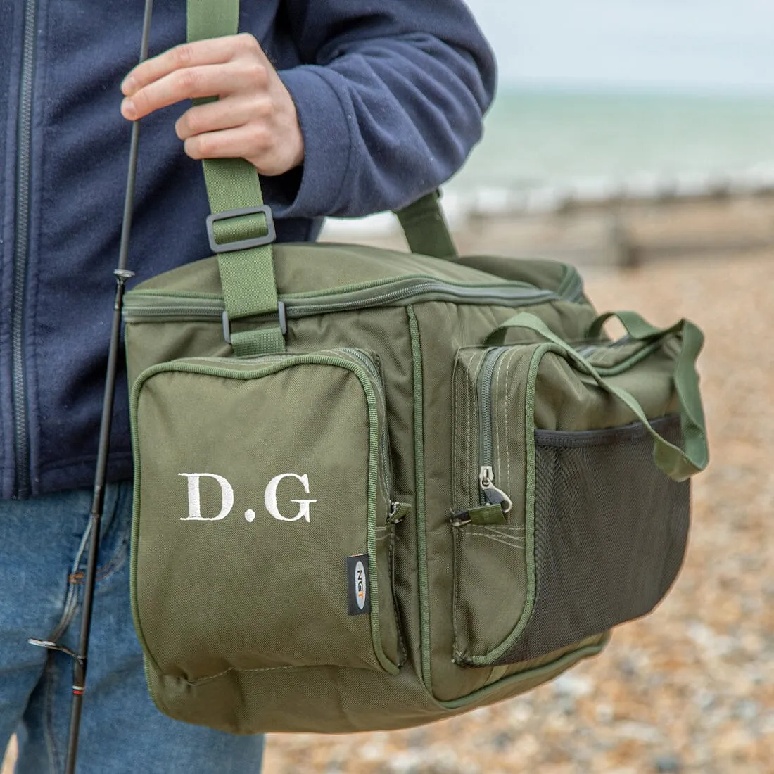 Insulated Fishing Bag and Reel Case Set