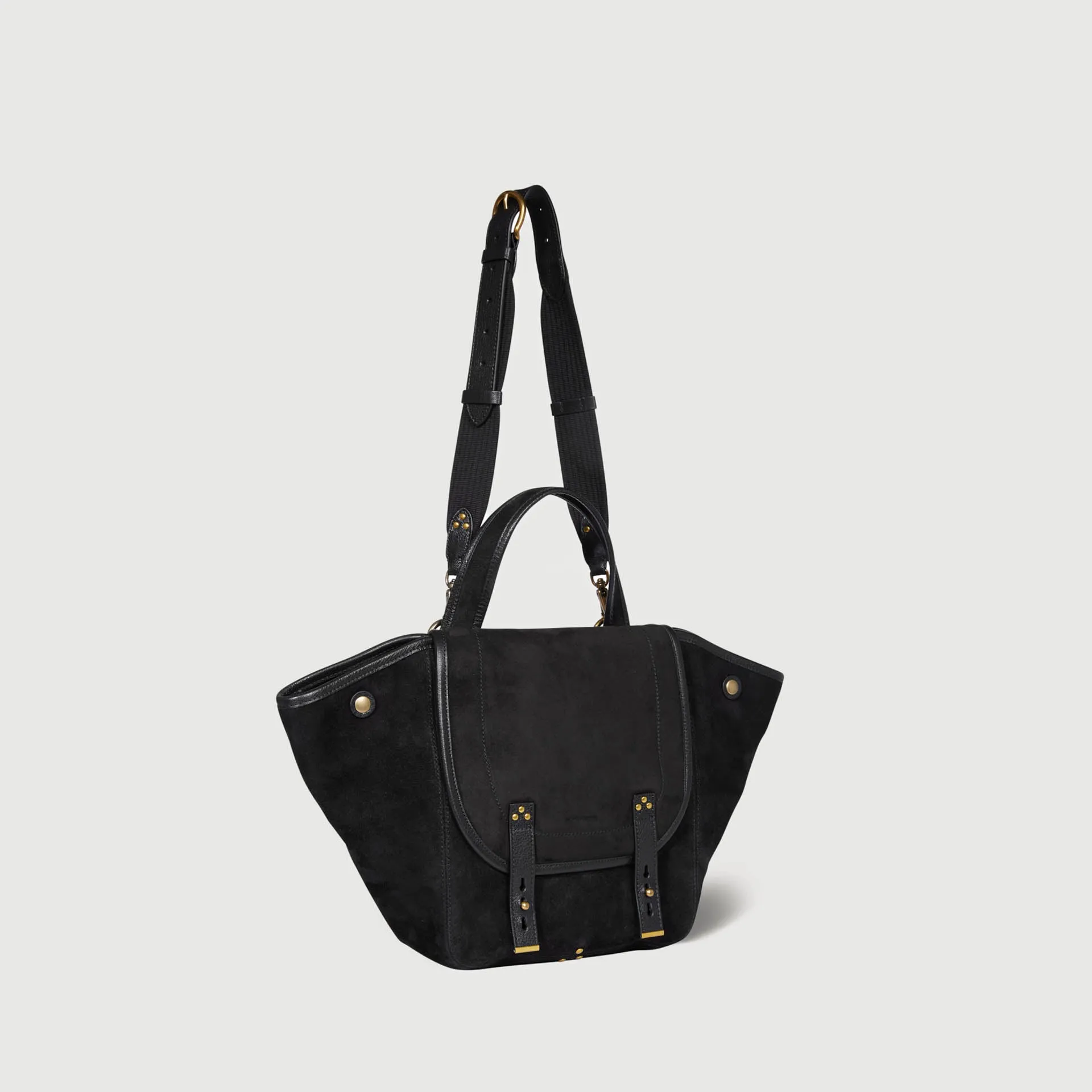 JEROME DREYFUSS SHOULDER BAG STAN PANIER M CR BLACK