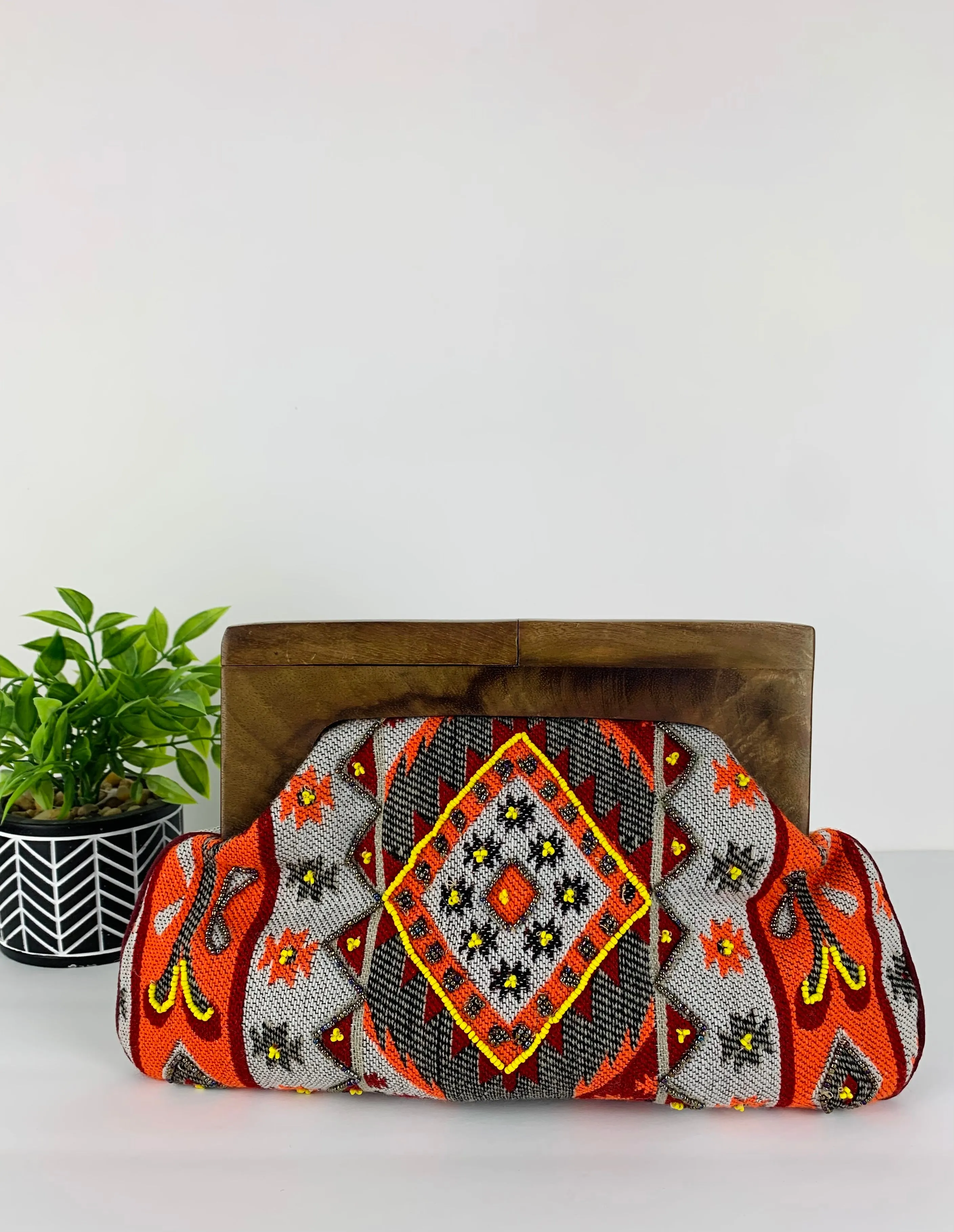 Johari Beaded Clutch