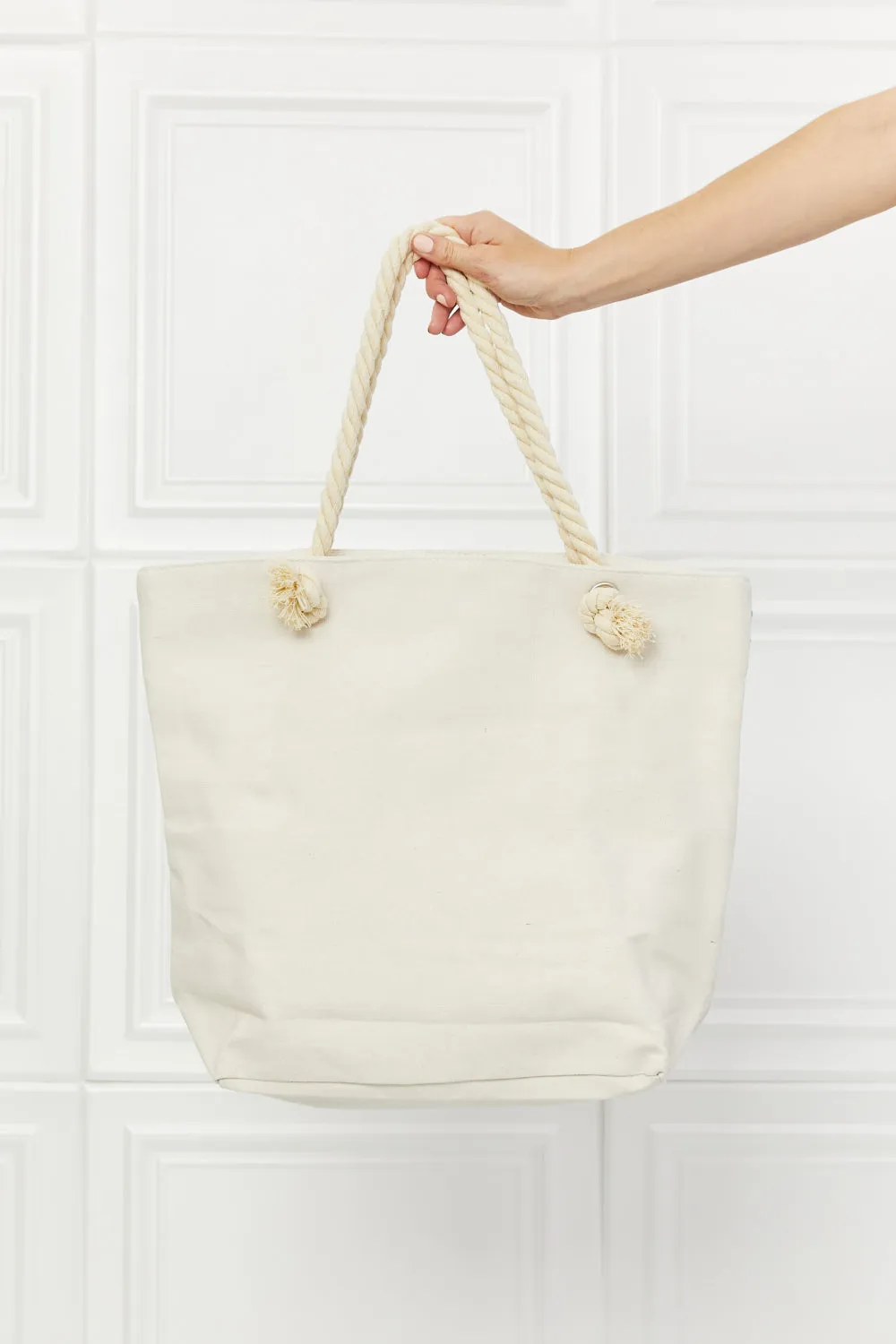 Justin Taylor Picnic Date Tassel Tote Bag