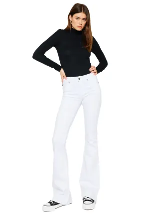 Kancan - Alaska Mid Rise Flare Jeans - kc6102wtop