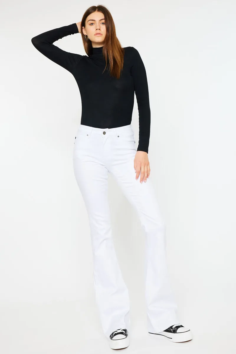 Kancan - Alaska Mid Rise Flare Jeans - kc6102wtop