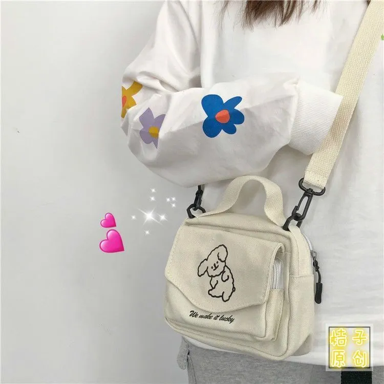 Kawaii Fresh Canvas Shoulder Bag - Kawaii Bags - Kawaii Handbag