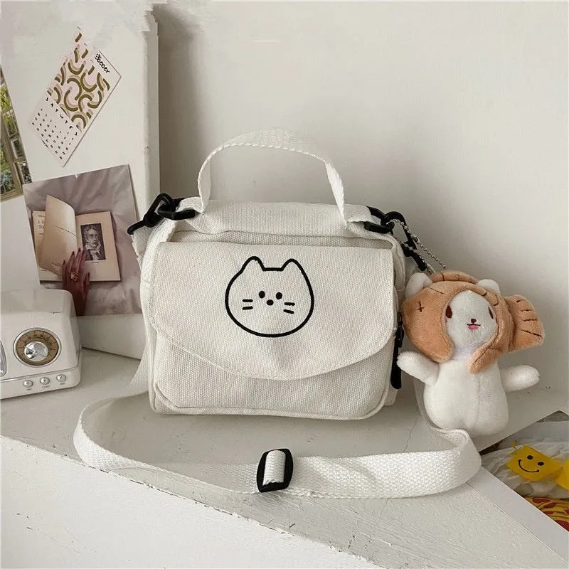 Kawaii Fresh Canvas Shoulder Bag - Kawaii Bags - Kawaii Handbag