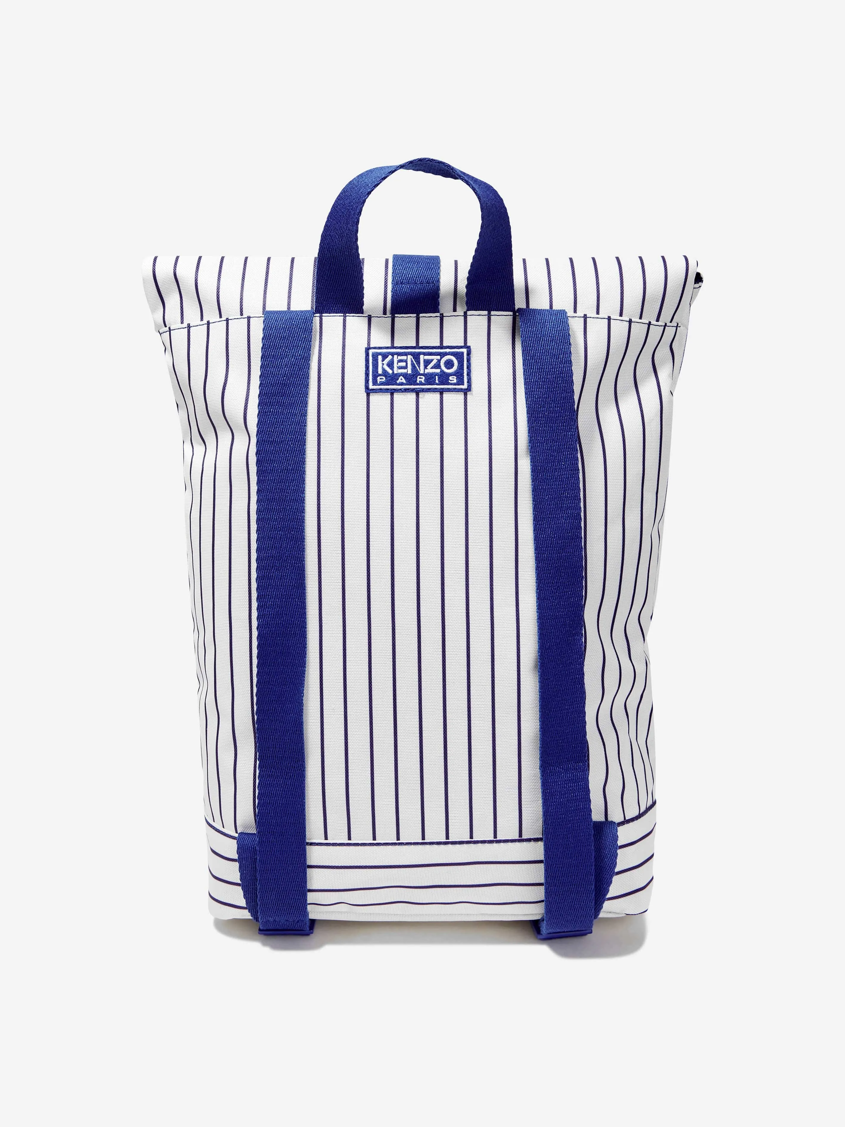 KENZO Kids Striped Flower Backpack in Navy