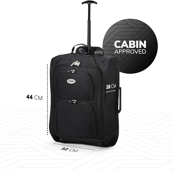 KEPLIN Lightweight Wheeled Cabin Approved Travel Bag - Stylish and Practical Suitcase for Effortless Travel