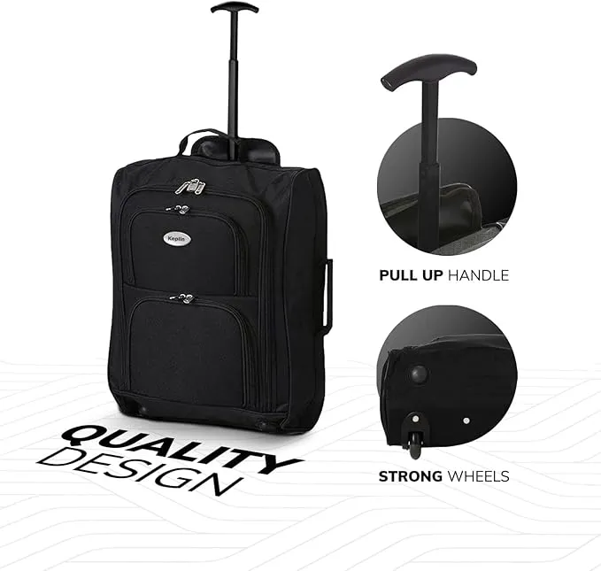 KEPLIN Lightweight Wheeled Cabin Approved Travel Bag - Stylish and Practical Suitcase for Effortless Travel