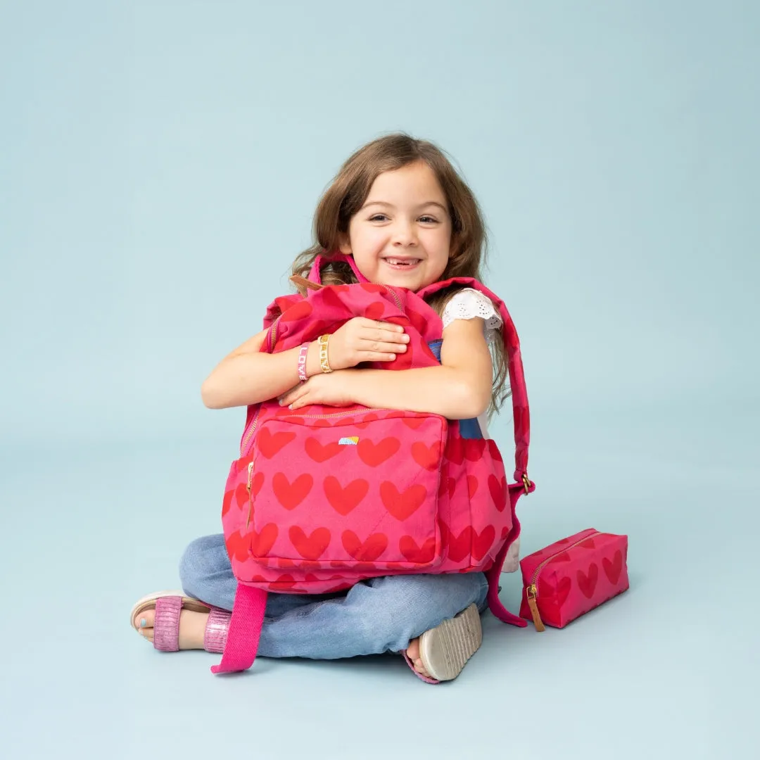 Kids' Backpack - Pink/Red Lots of LOVE