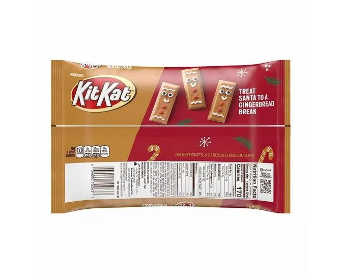 Kit Kat Gingerbread Cookie Miniatures 8.4 oz. Bags – 1 Unit