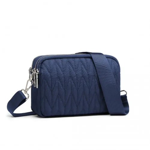 Kono Multi Pocket Waterproof Small Crossbody Bag - Navy | Durable & Stylish for Everyday Adventures