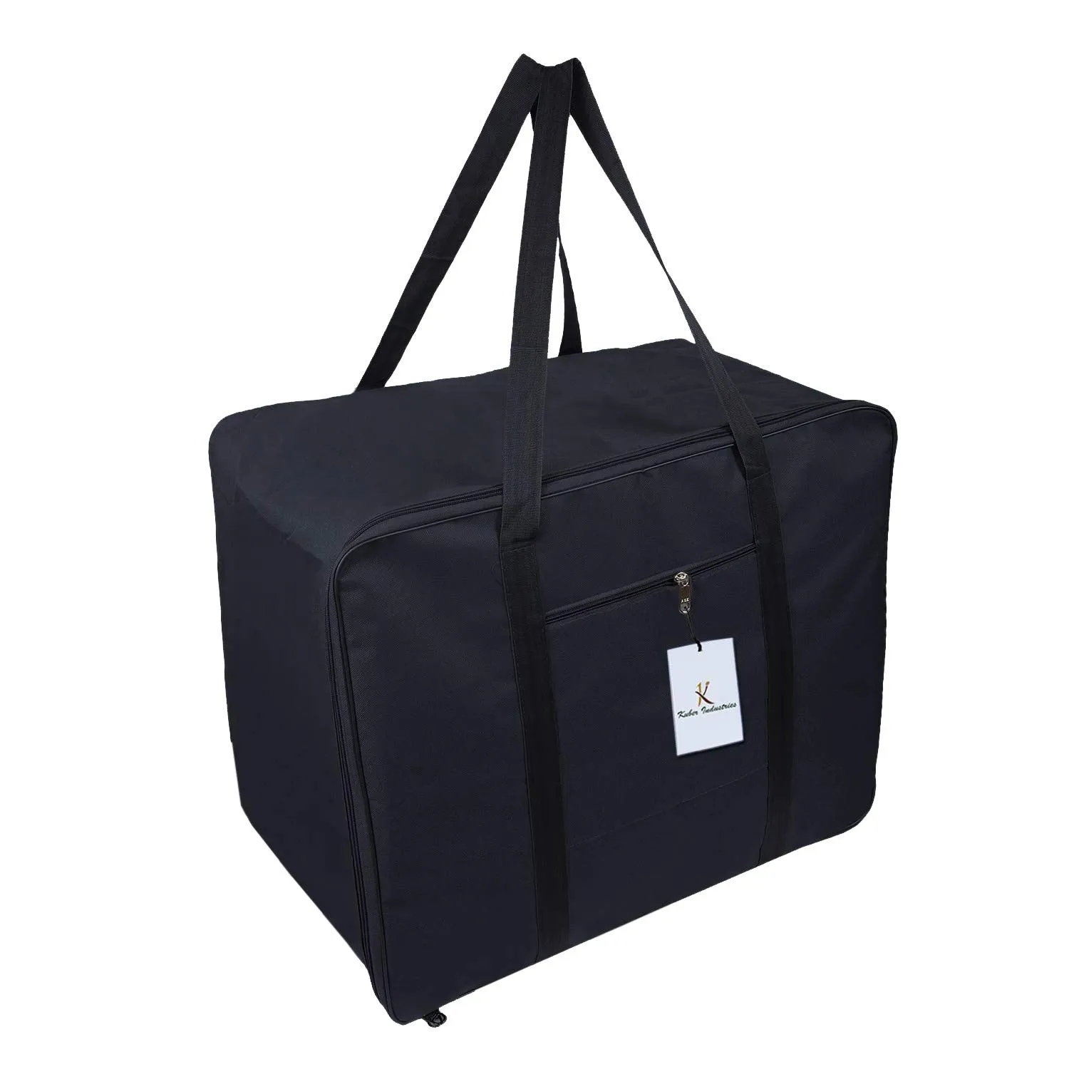 Kuber Industries Luggage Bag | Trolley Bags for Travel | Collapsible Luggage Bag | Travelling Bag | Trolley Bags for Suitcase | Lightweight Luggage Bag | 24 Inch | Pack of 6 | Navy Blue