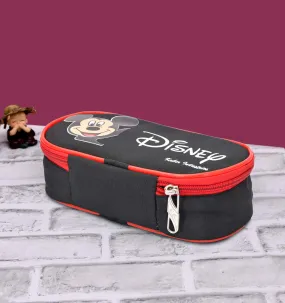 Kuber Industries Rexene Disney Print Travel Lunch/Tiffin/Storage Bag for Office, College & School (Black, Standard)-KUBMART11692,