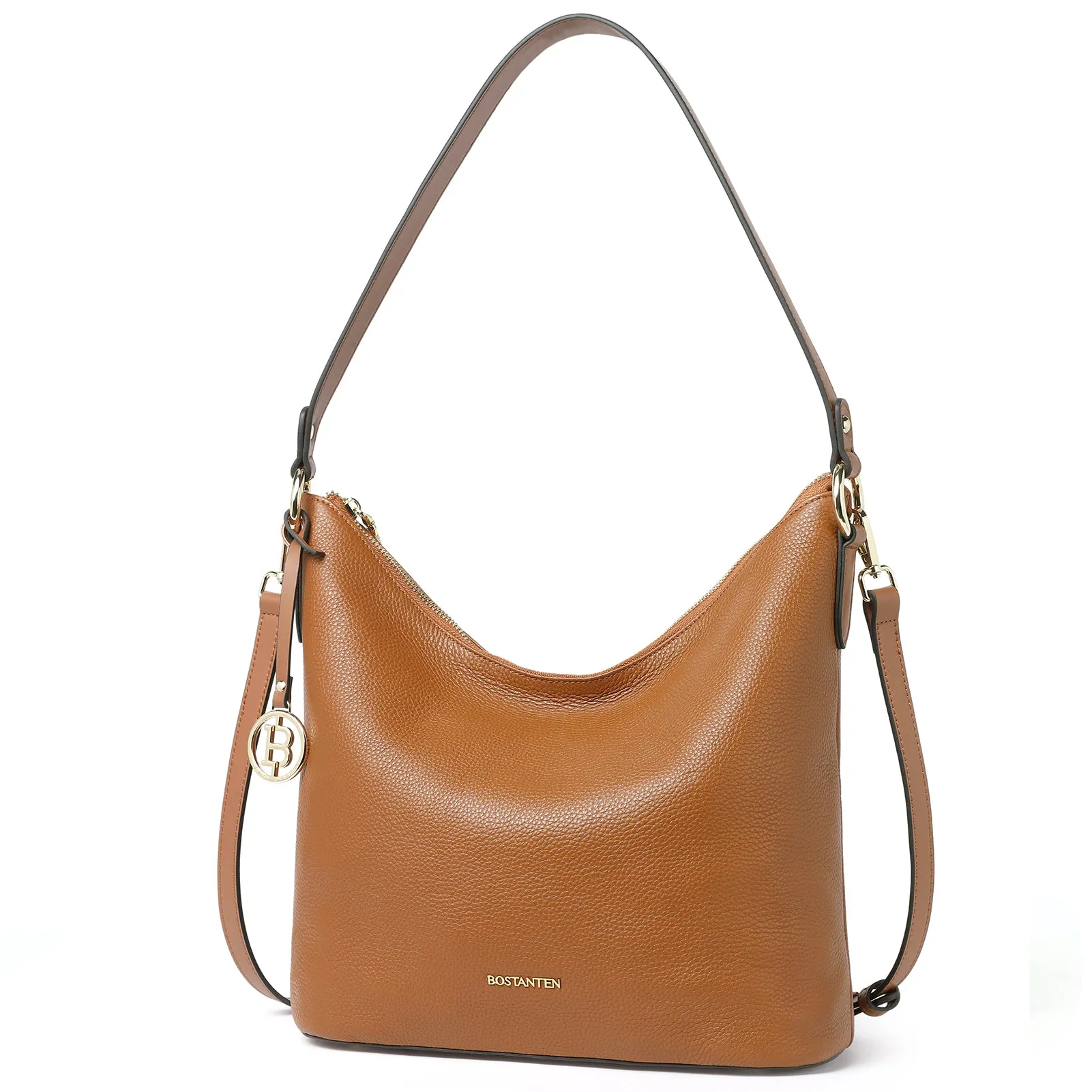 Kweli Trendy Leather Crossbody Hobo Bag for Hands-Free Carrying