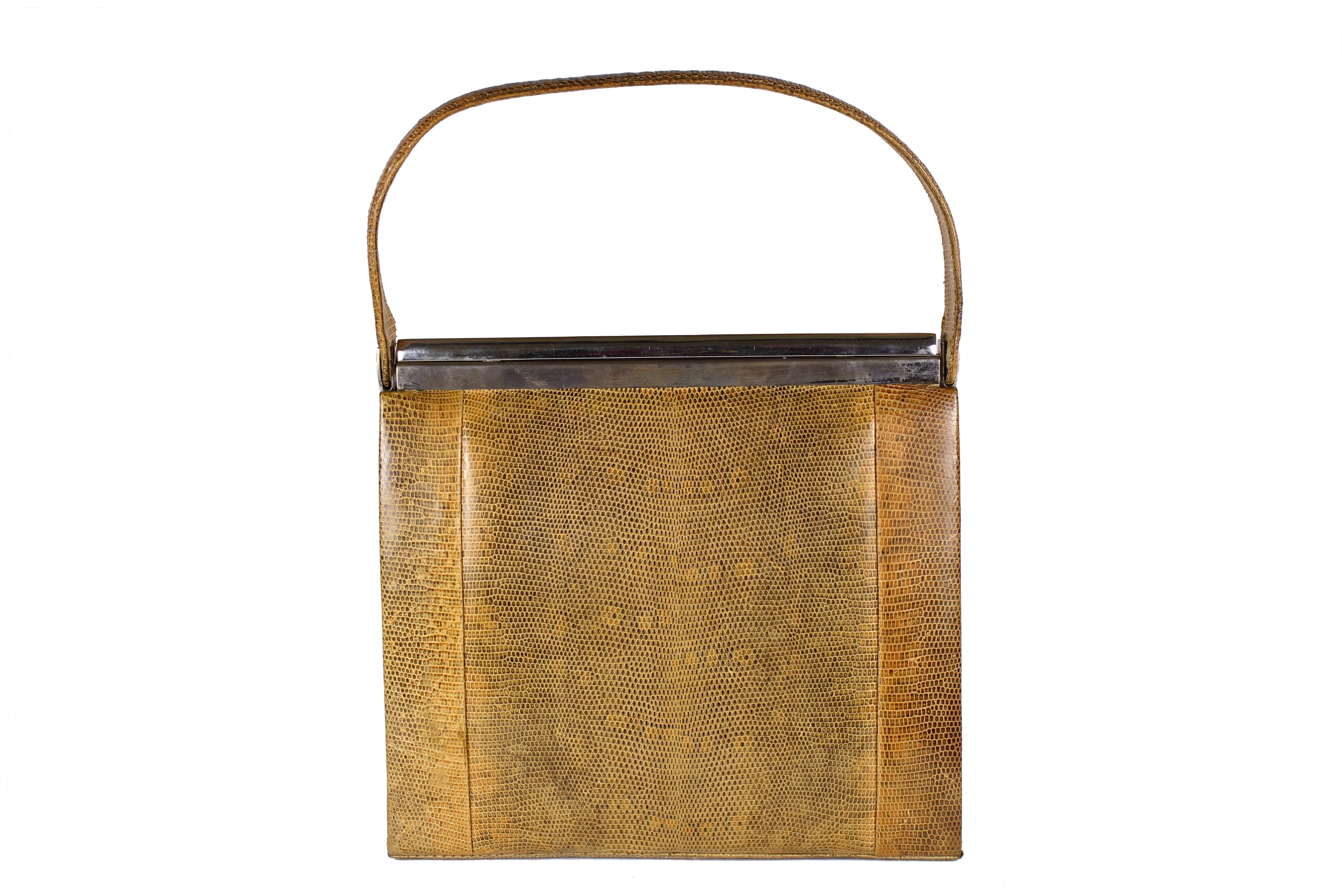 Large calcutta lizard skin handbag