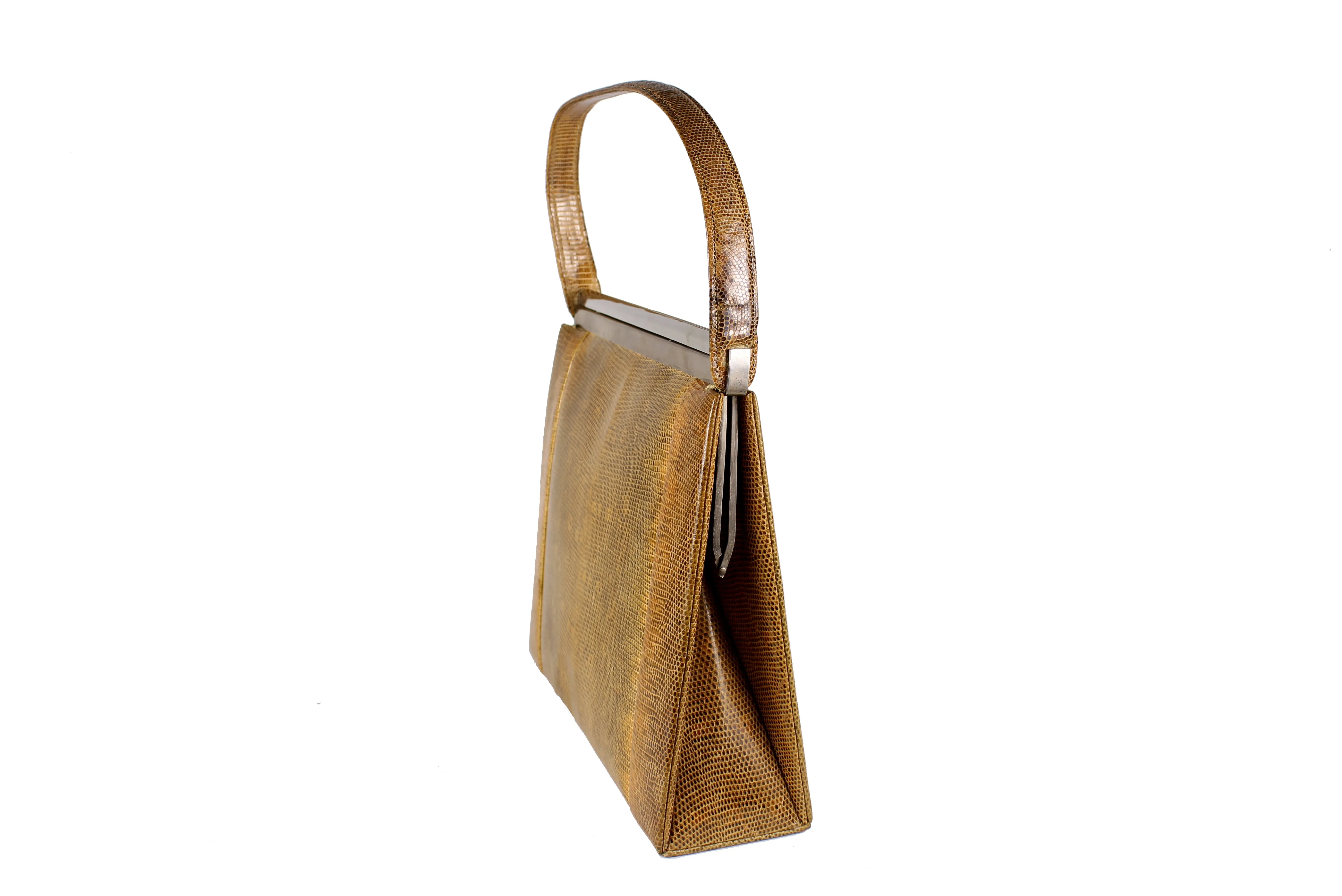 Large calcutta lizard skin handbag