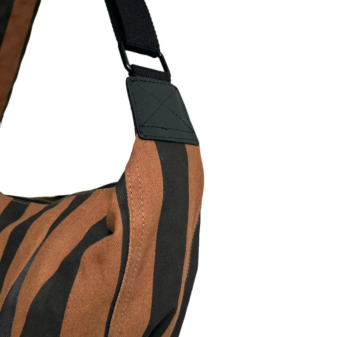 Large Stripe Crossbody Bag