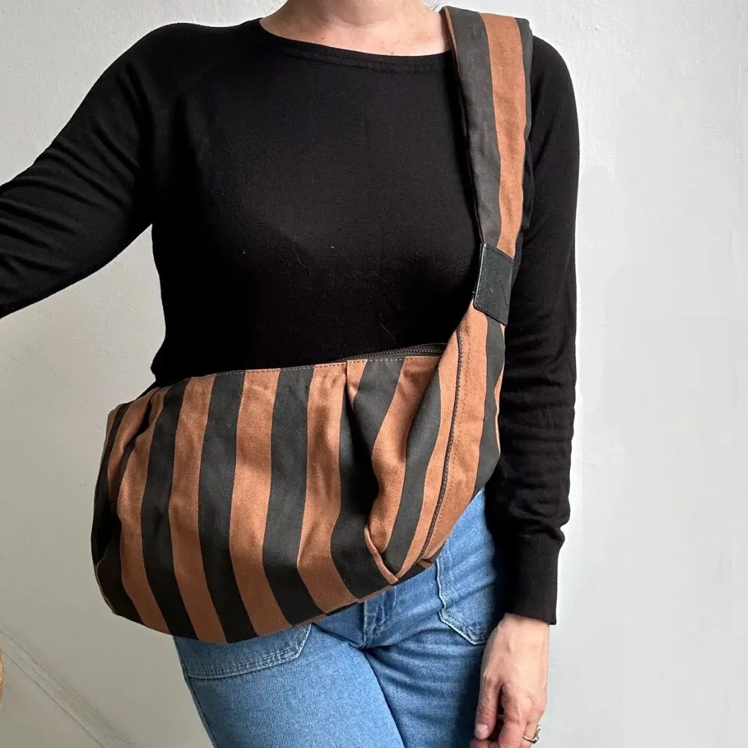 Large Stripe Crossbody Bag