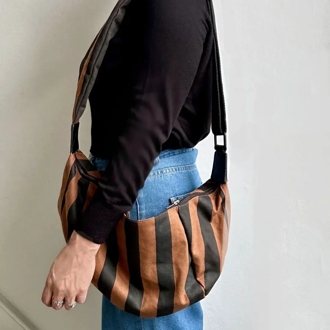 Large Stripe Crossbody Bag