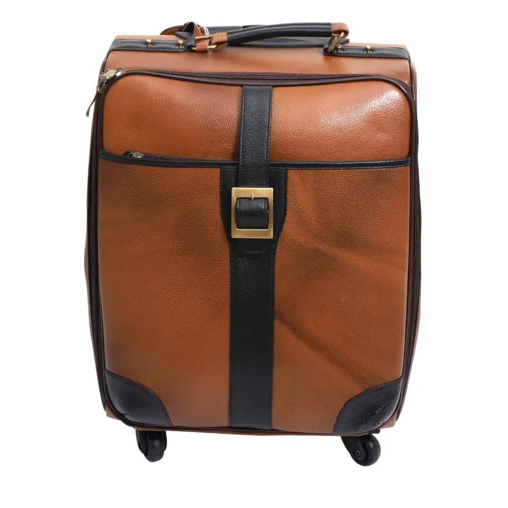 Lavish Touch Mulford Trolley Bag
 Leather - Tan