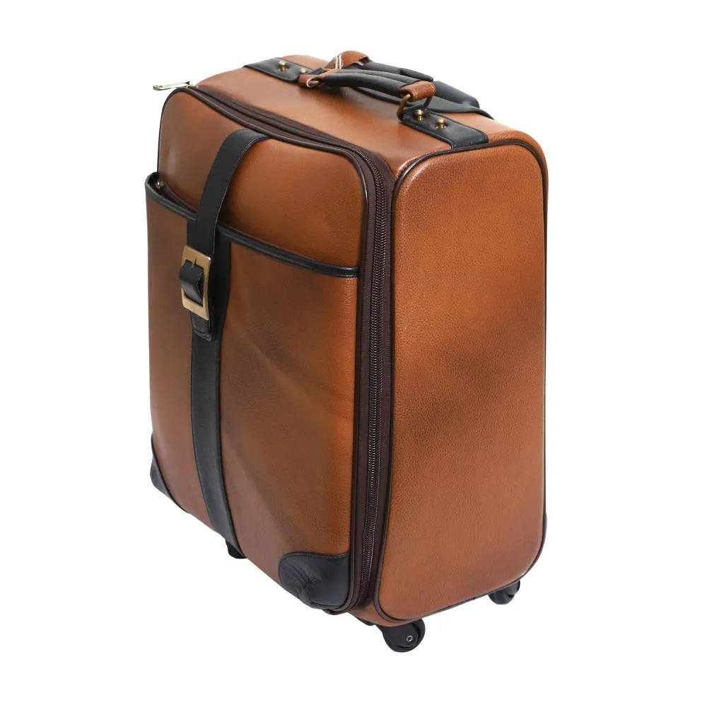 Lavish Touch Mulford Trolley Bag
 Leather - Tan