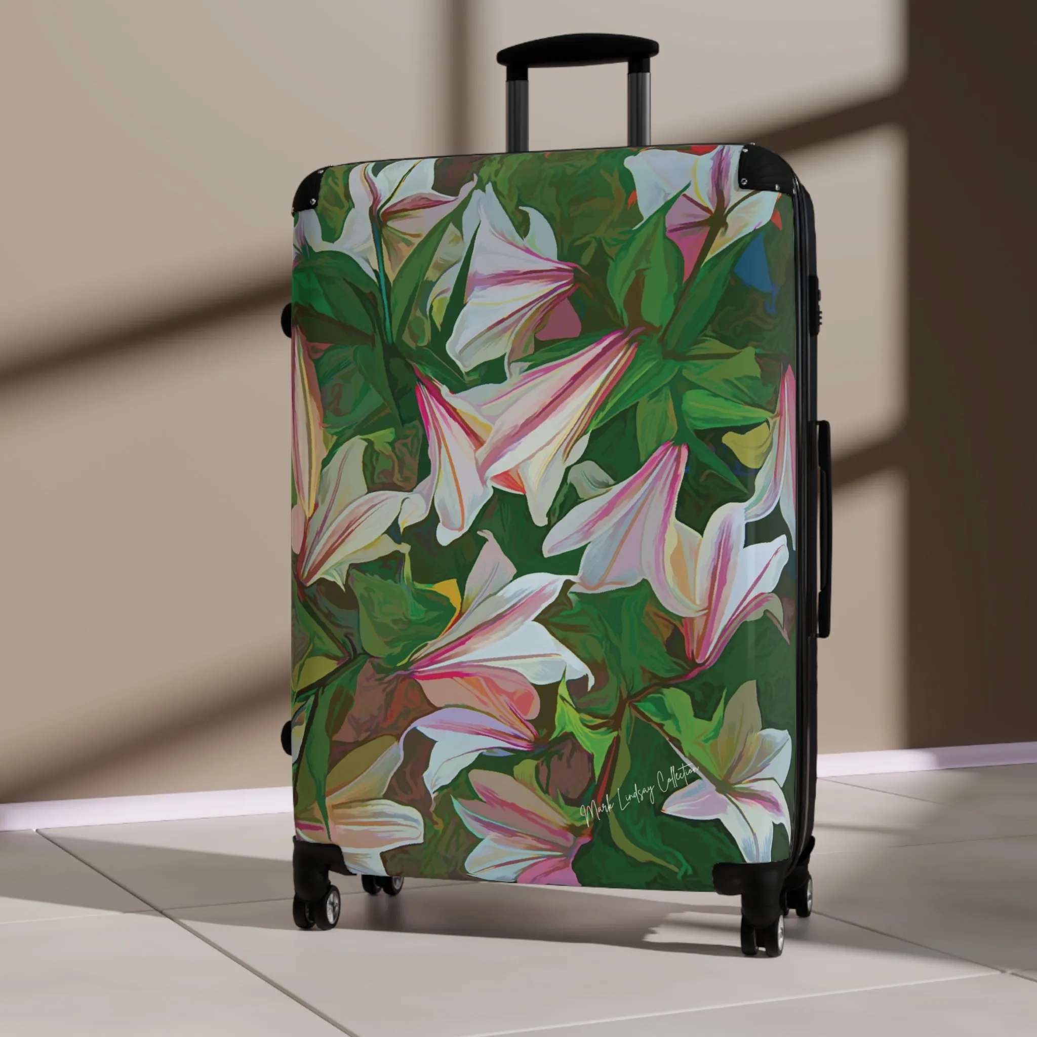 Lilly Garden Custom Art Luggage